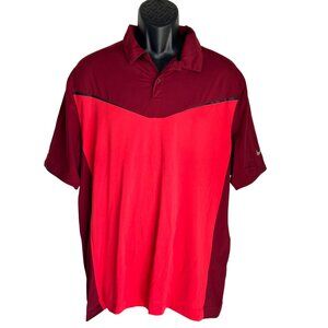 Mens Nike Tour Nike Golf Polo style  dri fit athleisure Shirt Size Large